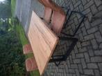 Zgan eethoek 160-90 met 4 stoelen, Ophalen of Verzenden, Zo goed als nieuw, 4 tot 6 stoelen