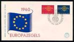 Nederland FDC E45 Zonder adres, Europazegels 1960, Postzegels en Munten, Postzegels | Eerstedagenveloppen, Ophalen of Verzenden