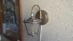 Kleine koper wandlamp messing lantaarn wandlicht muurlamp, Ophalen of Verzenden, Gebruikt, Glas