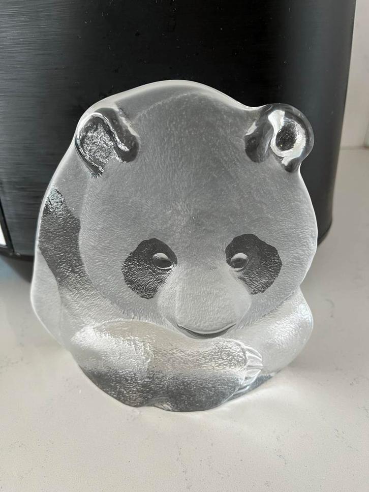 Mats Jonasson Kristallen Pandabeer, Antiek en Kunst, Antiek | Glas en Kristal, Ophalen of Verzenden