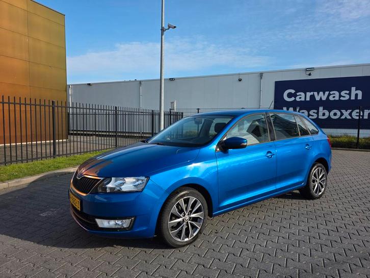 Skoda Rapid 1.2 TSI 66KW Spaceback Dsg7 2017 Blauw, Auto's, Skoda, Particulier, Rapid, Adaptieve lichten, Adaptive Cruise Control