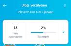18 digitale sp.krt.AH uitjeszegels 2e kaartje gratis.P.stuk, Albert Heijn, Ophalen