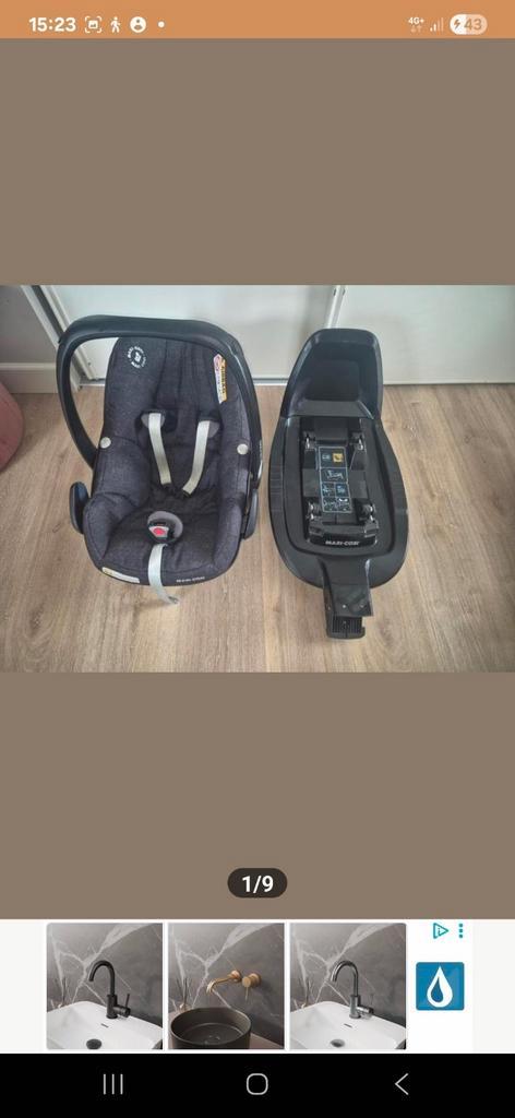 Pebble Plus, Kinderen en Baby's, Autostoeltjes, Zo goed als nieuw, Maxi-Cosi, 0 t/m 13 kg, Isofix, Ophalen
