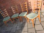4 Vintage  ladder stoelen., Huis en Inrichting, Stoelen, Ophalen, Gebruikt, Overige kleuren, Vintage