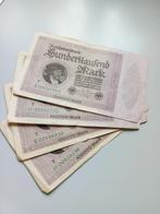 Reichsbanknote oude biljetten, Ophalen of Verzenden, Duitsland, Los biljet