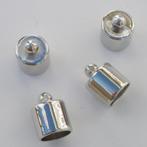 Zilverkleurige kralenkappen (4 stuks), Verzenden, Nieuw, Overige typen