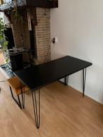 Eettafel zwart, Huis en Inrichting, Ophalen, 50 tot 100 cm, Zo goed als nieuw, 150 tot 200 cm