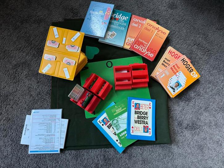 Compleet Bridge Set - Leerboeken, Biedboxen, etc., Hobby en Vrije tijd, Denksport en Puzzels, Gebruikt, Overige typen, Minder dan 500 stukjes