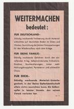 pamflet geallieerden ZG119 allied pamphlet schlussmachen, Verzenden, Overige soorten, Duitsland, X