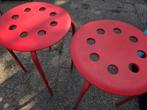 Ikea rood krukje (2x), Ophalen, Zo goed als nieuw, Hout