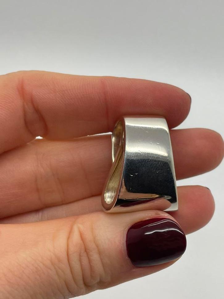 A217 Prachtige zilveren modernist hanger, Sieraden, Tassen en Uiterlijk, Kettinghangers, Zilver, Zilver, Overige voorstellingen