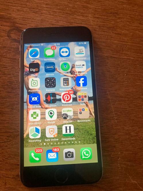 Iphone 6s 64GB, Telecommunicatie, Mobiele telefoons | Apple iPhone, Gebruikt, 64 GB, Zonder simlock, iPhone 6S, Zilver, Ophalen of Verzenden