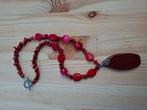 zee jaspis, rood koraal ketting, Ophalen of Verzenden, Nieuw