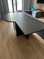Zwarte eettafel uitklapbaar, Huis en Inrichting, Tafels | Eettafels, Ophalen, 100 tot 150 cm, 50 tot 100 cm, Zo goed als nieuw