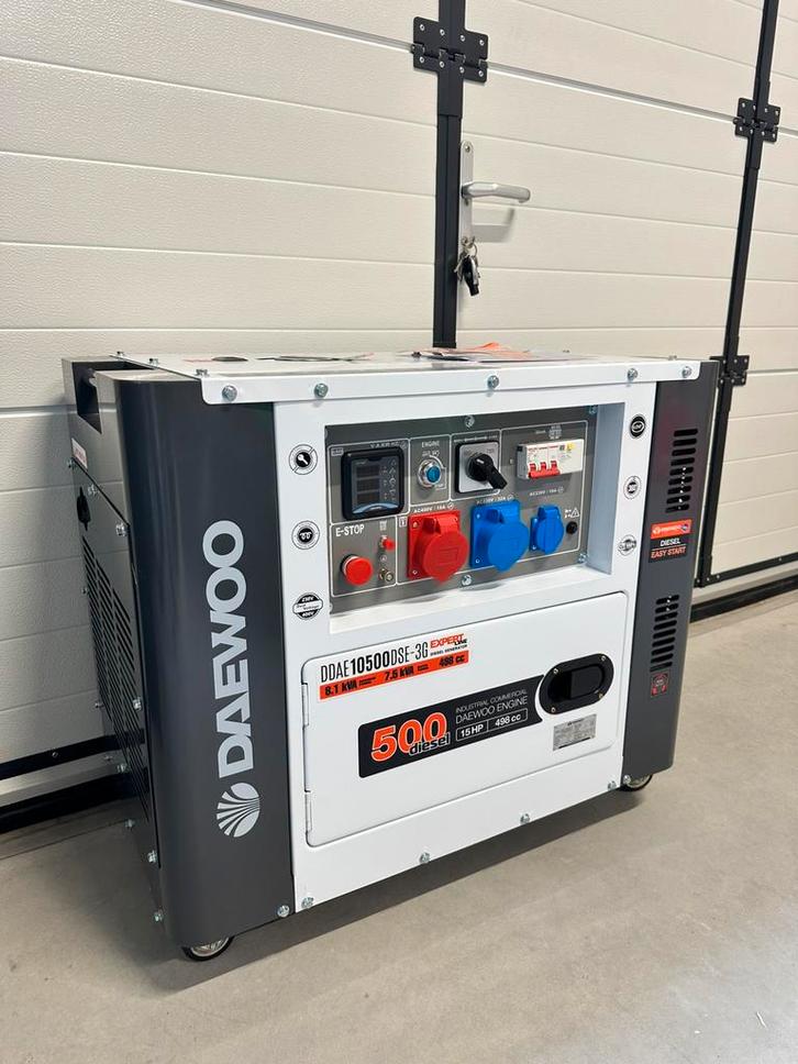 DAEWOO Aggregaat 10500! Nieuw! 8,1KVA, Doe-het-zelf en Verbouw, Aggregaten, Nieuw, Dieselolie, 5 tot 10 kVA, Ophalen