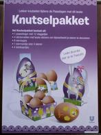 Knutselpakket Pasen vlaggetjeslijn stickers eierdopjes tafel, Nieuw, Ophalen of Verzenden