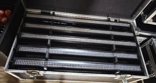10 x Showtec LED Light Bar 8 in flightcase, Muziek en Instrumenten, Licht en Laser, Zo goed als nieuw, Licht, Geluidgestuurd, Kleur