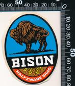 Sticker: Bison - Halfzware shag (1), Verzamelen, Ophalen of Verzenden