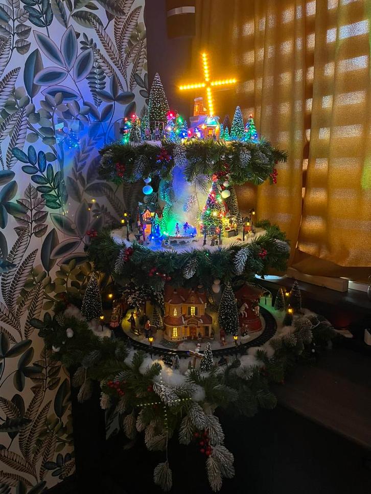 Compleet Kerstdorp, Diversen, Kerst, Zo goed als nieuw, Ophalen