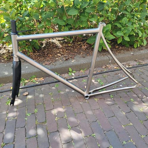 Titanium frame // opbouw mogelijk, Fietsen en Brommers, Fietsonderdelen, Zo goed als nieuw, Racefiets, Frame, Ophalen of Verzenden