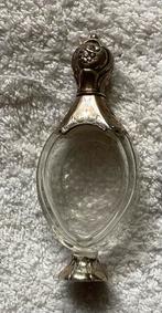 Antiek Hollands parfum flesje kristal, Verzenden, Zilver