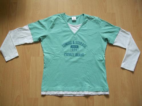 Licht groene longsleeve merk Shamp maat M 40 / 42 z.g.a.n., Kleding | Dames, T-shirts, Zo goed als nieuw, Groen, Lange mouw, Ophalen of Verzenden