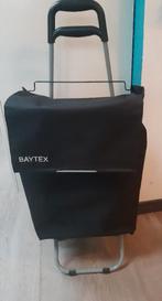 Boodschappentrolley Baytex, 30 cm of meer, Gebruikt, Zwart, Wieltjes