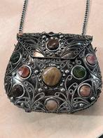 Vintage Sajai metalen portemonnee agaatstenen agaat, Ophalen of Verzenden, Zo goed als nieuw, X, X
