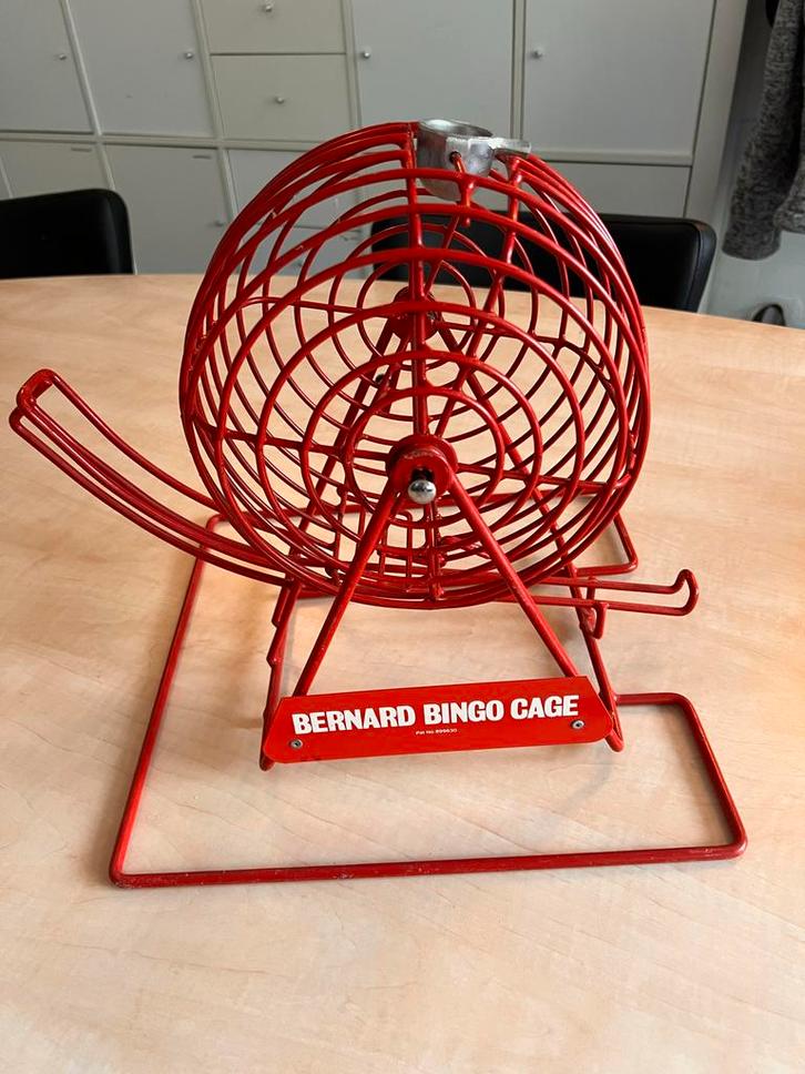 Bingo Molen - Bernard Bingo Cage, Hobby en Vrije tijd, Gezelschapsspellen | Bordspellen, Gebruikt, Drie of vier spelers, Ophalen