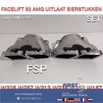 W205 C205 FACELIFT C63 AMG UITLAAT SIERSTUKKEN SET Mercedes