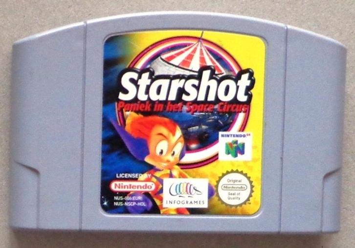 Starshot Paniek in het Space Circus voor de Nintendo 64, Spelcomputers en Games, Games | Nintendo 64, Gebruikt, Overige genres