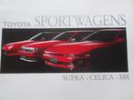 Toyota MR2 & Celica & Supra 3.0i 1987 Brochure, Boeken, Auto's | Folders en Tijdschriften, Toyota, Verzenden