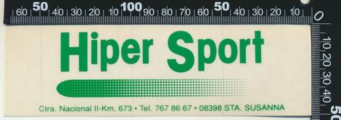 Sticker: Hiper Sport - Susanna, Verzamelen, Stickers, Zo goed als nieuw, Bedrijf of Vereniging, Ophalen of Verzenden