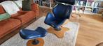 Unieke design-stoel van Stokke, Huis en Inrichting, Stoelen, Gebruikt, Blauw, Design, Hout