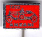 Anzani 1920 rood op aluminium oldtimer auto speldje( A_021 ), Verzenden, Zo goed als nieuw, Transport, Speldje of Pin