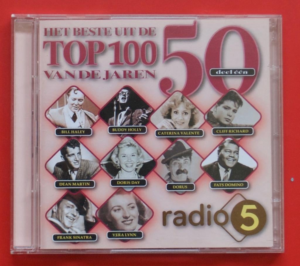 Het beste uit de top 100 van de jaren 50 Radio 5 Fats Domino, Ophalen of Verzenden, Gebruikt, Pop