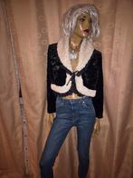 Prachtige jas van liang maat S/M zwart wit zgan, Maat 38/40 (M), Liang, Zwart, Ophalen of Verzenden