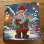 Diamond painting kerstkaart kerstman, Hobby en Vrije tijd, Kaarten | Zelfgemaakt, Ophalen of Verzenden, Nieuw, Kerst