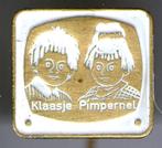 Klaasje & Pimpernel wit op koper strip speldje ( S_039 ), Verzamelen, Speldjes, Pins en Buttons, Verzenden, Nieuw, Figuurtje, Speldje of Pin