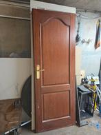 Massief houten paneeldeur opdek., Gebruikt, Overige typen, 150 tot 225 cm, Hout