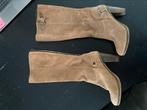 Bruine leren laarzen met hak Manfield maat 42, Kleding | Dames, Schoenen, Verzenden