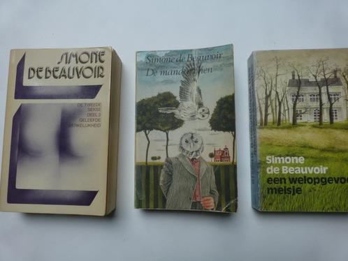 Simone de Beauvoir 3 x: De manderijnen, de tweede sekse, etc, Boeken, Romans, Zo goed als nieuw, Nederland, Ophalen of Verzenden