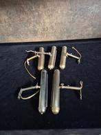 Wandlamp - Schilderijlamp - Koper/Brons - 22cm - 3St.+lampje, Ophalen of Verzenden, Gebruikt, Metaal