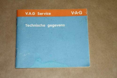 Boekje - V.A.G Service - Technische gegevens VW !!, Auto diversen, Handleidingen en Instructieboekjes, Ophalen of Verzenden