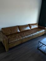 Grote Leren bank 289cm bij 93cm, Huis en Inrichting, Banken | Bankstellen, Ophalen, Gebruikt, Leer