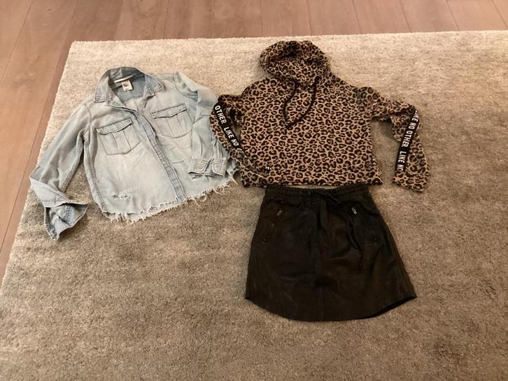 Stoere setjes meisjes kleding meiden pakket  merk 164 170, Kinderen en Baby's, Kinderkleding | Maat 104, Zo goed als nieuw, Meisje