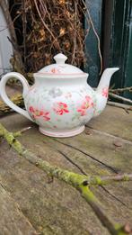 Teapot round Meadow white Greengate servies, Ophalen of Verzenden