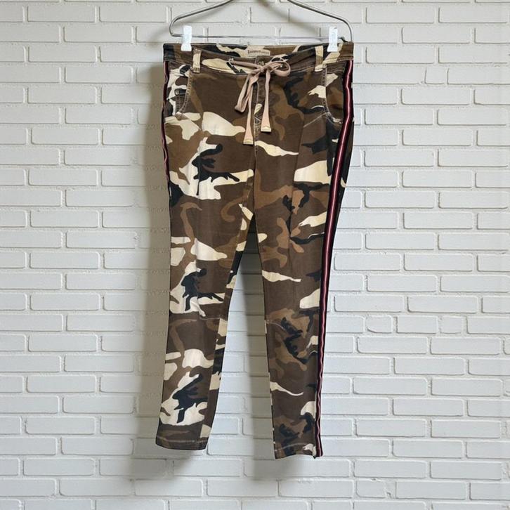 Summum Broek Maat 38 Bruin Beige Camouflage Jogger, Kleding | Dames, Broeken en Pantalons, Zo goed als nieuw, Maat 38/40 (M), Groen