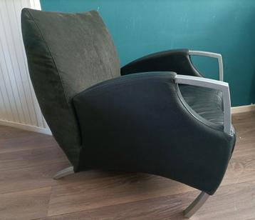 Design Fauteuil leer / Alcantara in Topstaat! beschikbaar voor biedingen