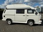 Volkswagen T3 Syncro Camper , airco 2.1 WBX uniek!!!, Stof, Elektrische ramen, 7 stoelen, Wit